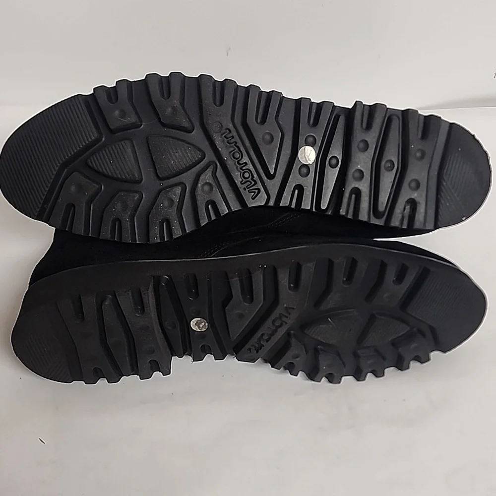 Paul Green Black Suede Chukka Ankle Boots Made In Austria Sz 7 US 9.5-10 Womens